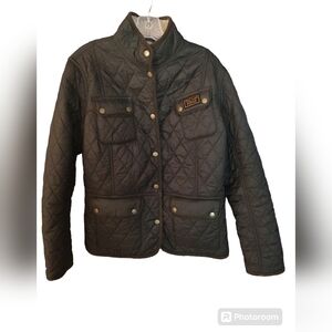 Barbour Quilted Black Ski Jacket